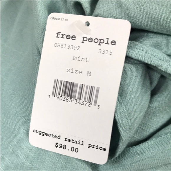 NWT Free People Clear Skies Tunic in Mint - Picture 7 of 8